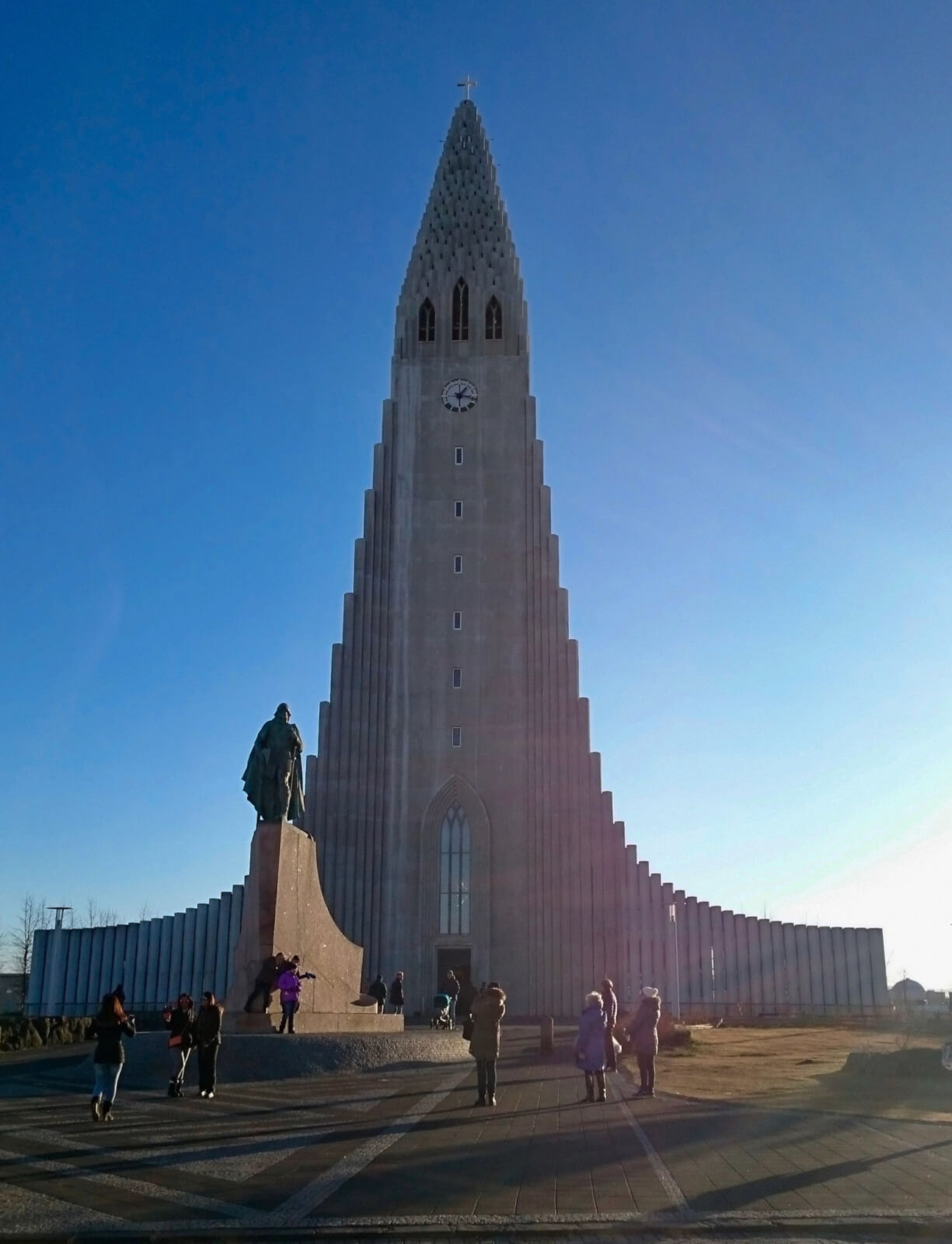 An unusual church with zig zig edges 