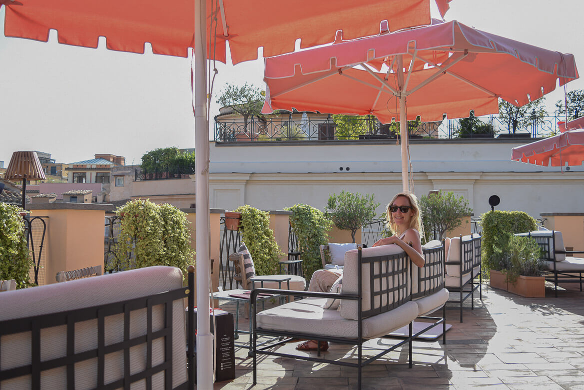 Rooftop bar in Rome 