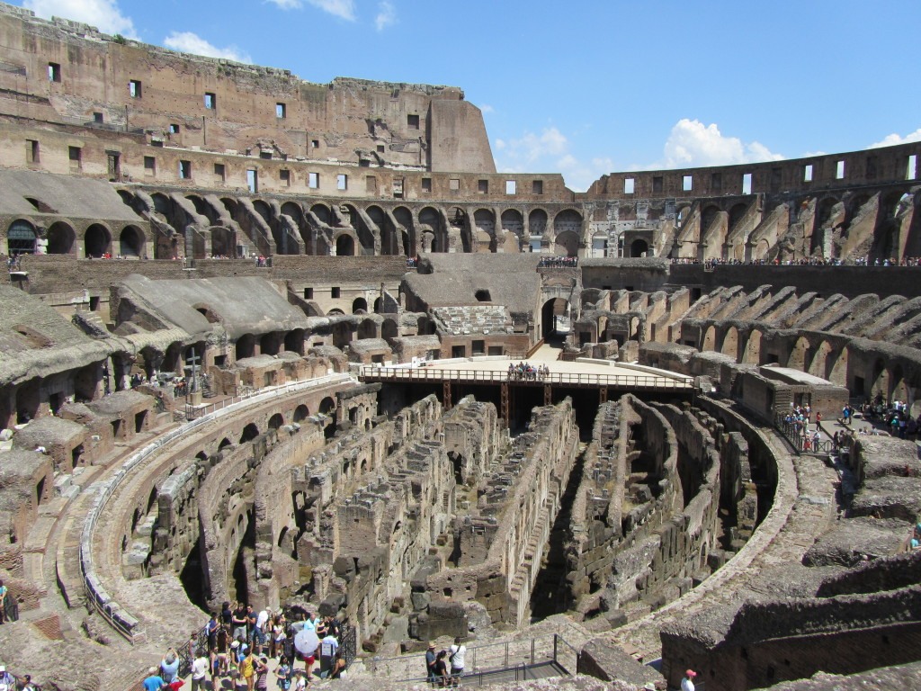 The Colosseum with a baby