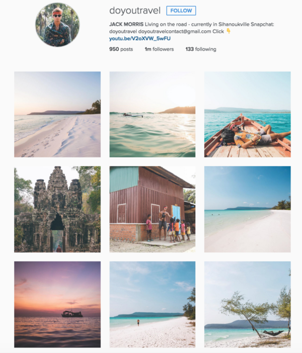 travel Instagram accounts
