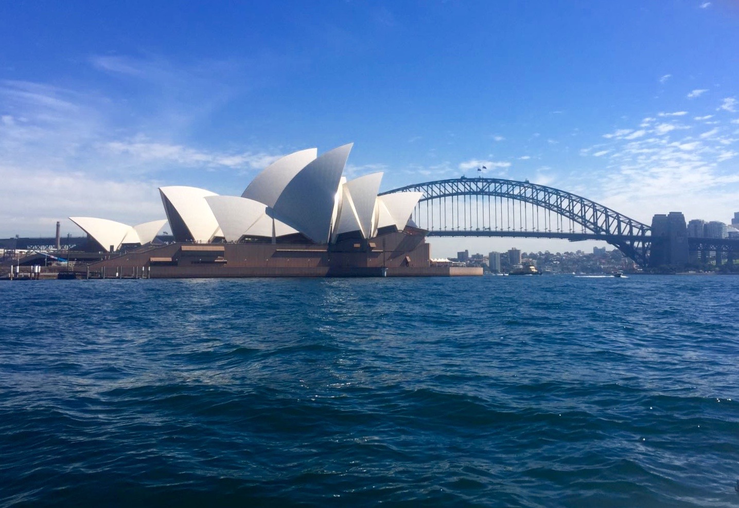 The Sydney Opera House and Sydney Harbour Bridge