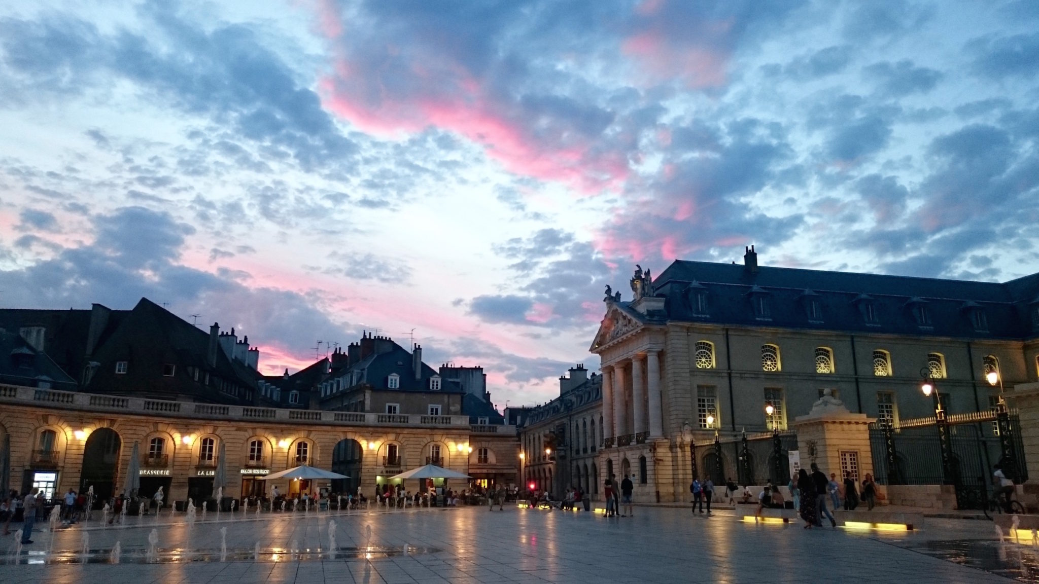 Sunset at Place de la Libération