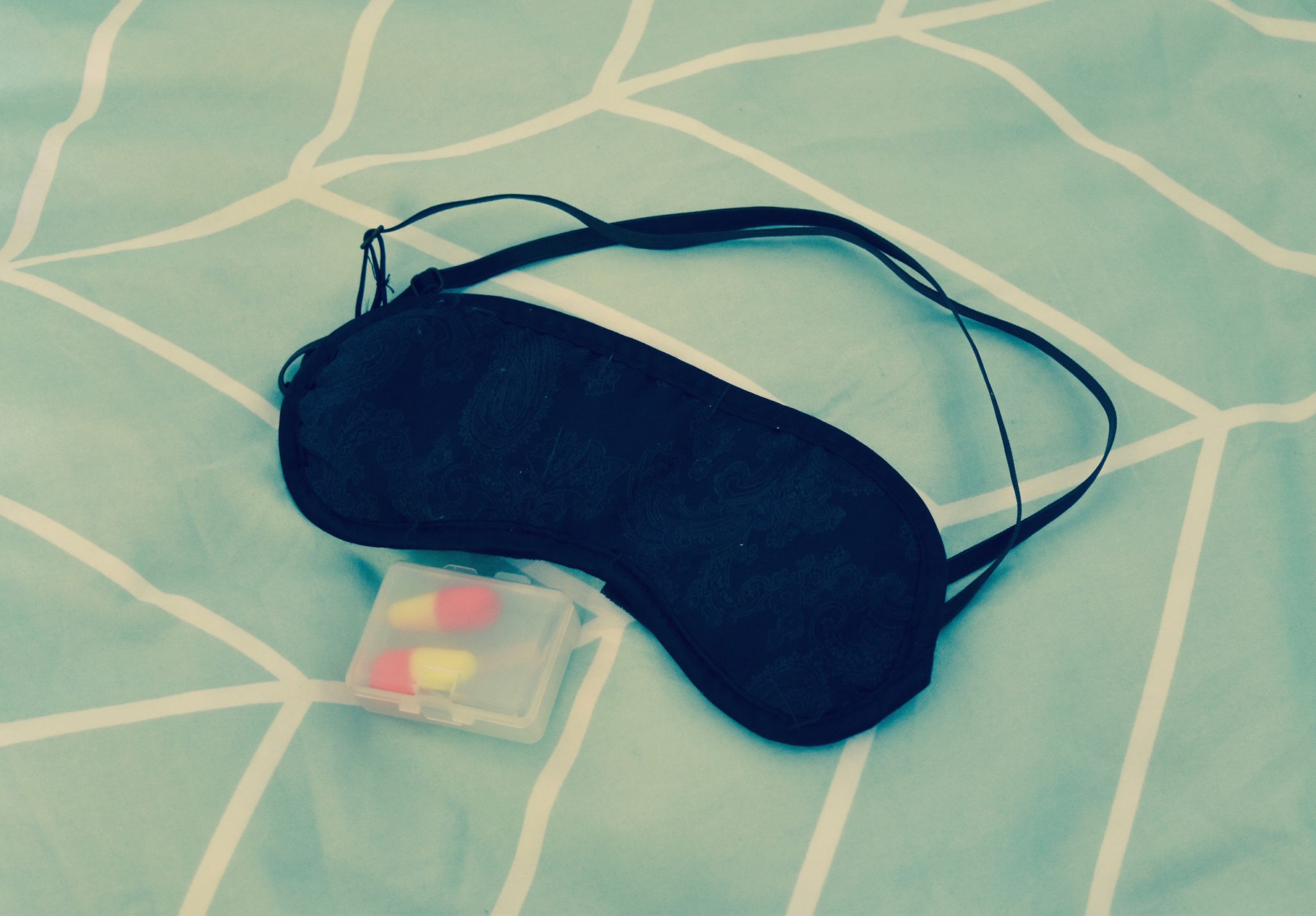 Eye mask and ear plugs