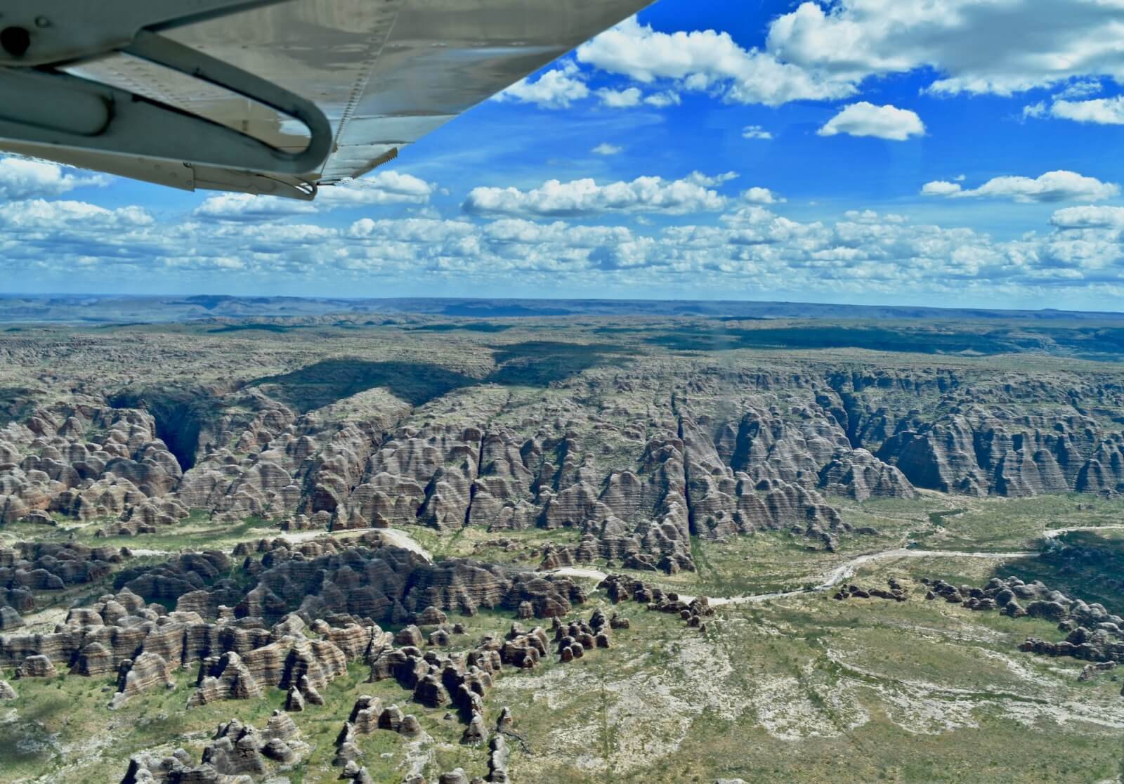 The Bungle Bungle Ranges from above