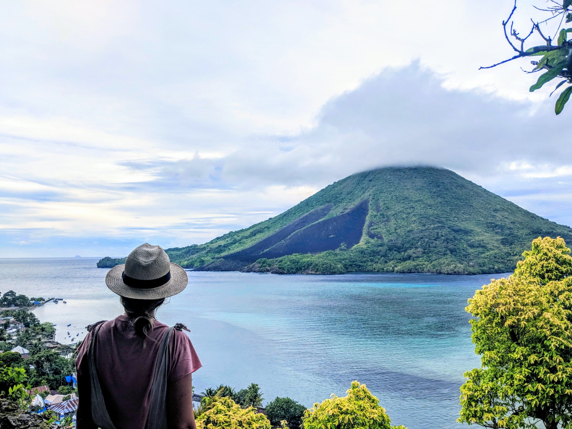Sarah looking out over the Banda Islands 