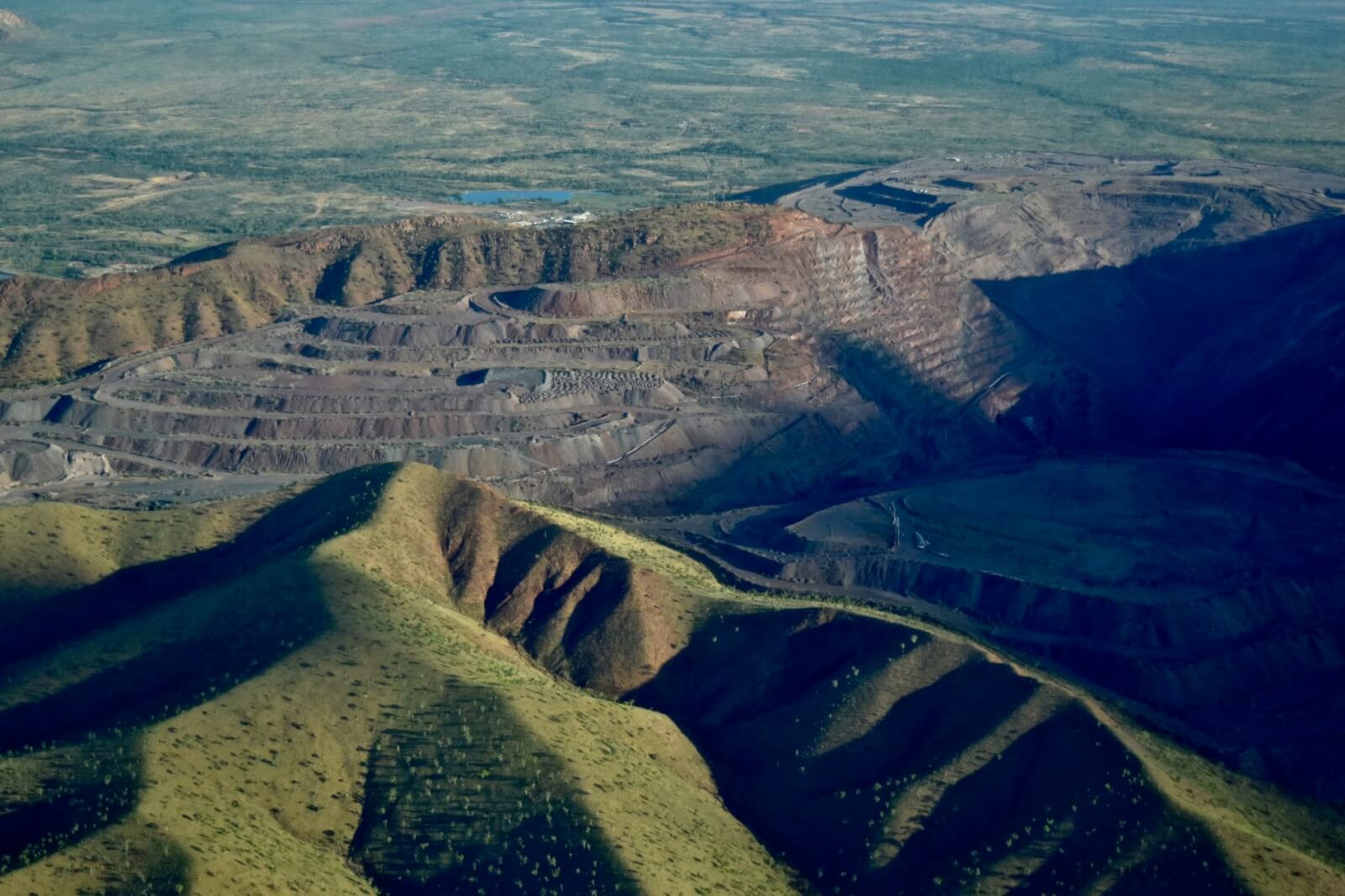 Argyle Diamond Mine from above