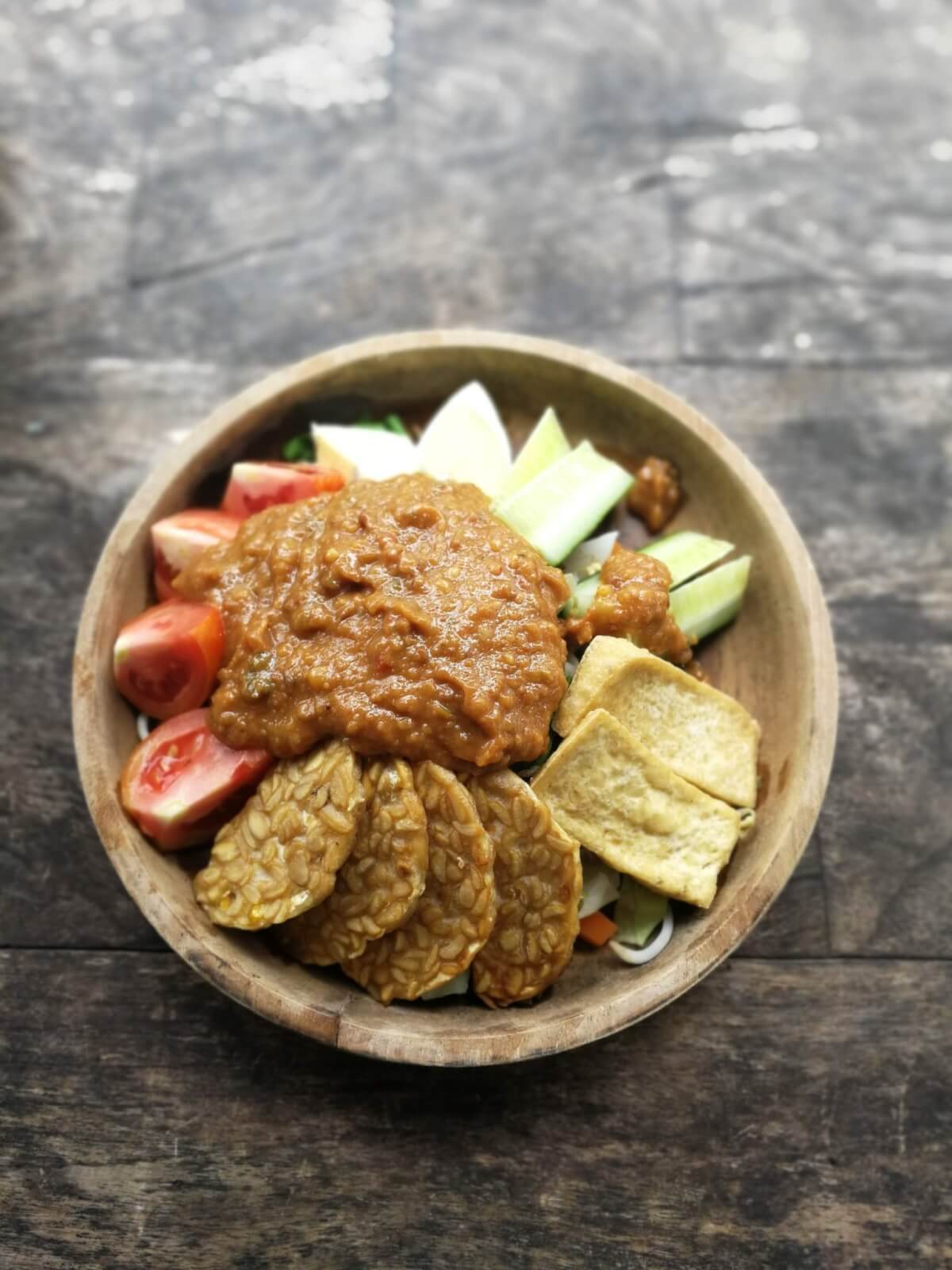 The Indonesian dish - Gado Gado