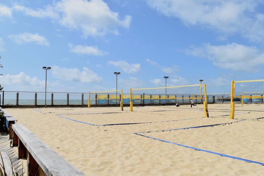 Beach Volleyball Courts on Brighton Beach 