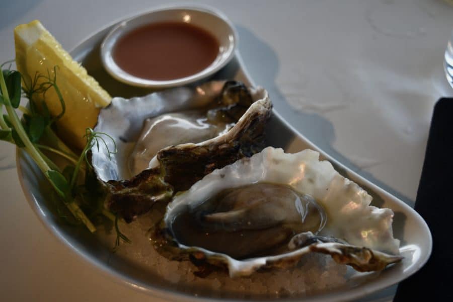 Fresh oysters at Monkey Mia