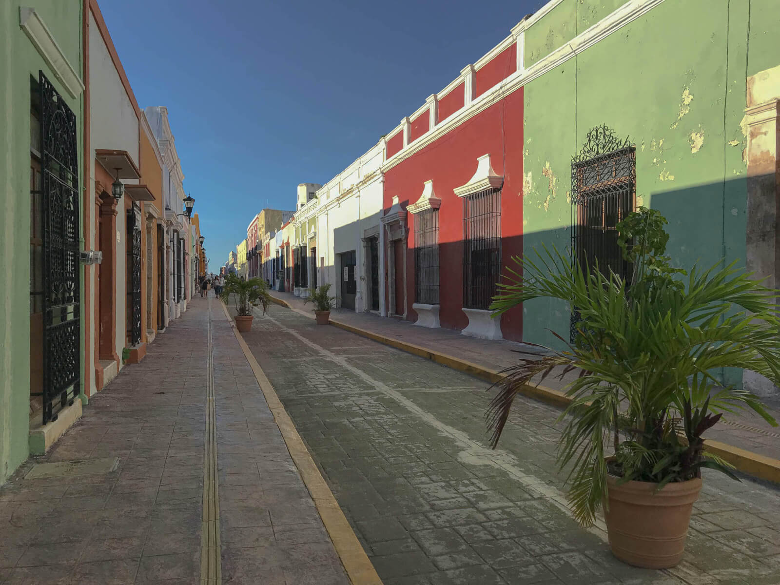 A colourful street in Campeche