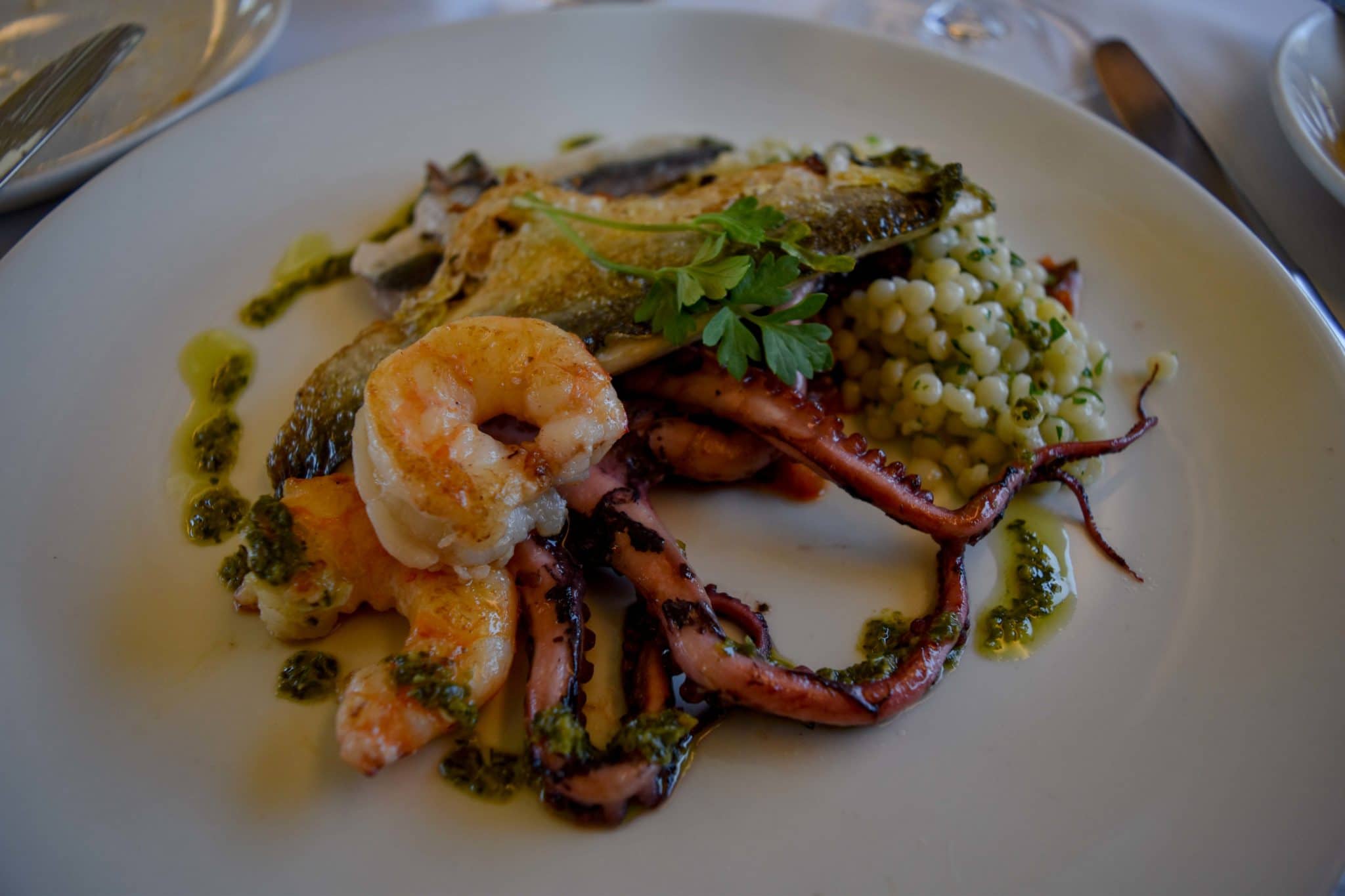 A seafood platter served aboard the Great Southern 