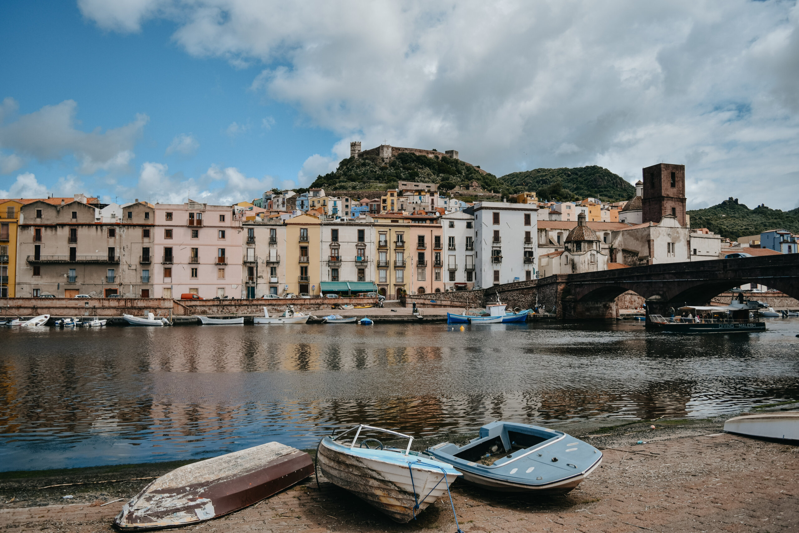 River Temo in Bosa, Sardinia