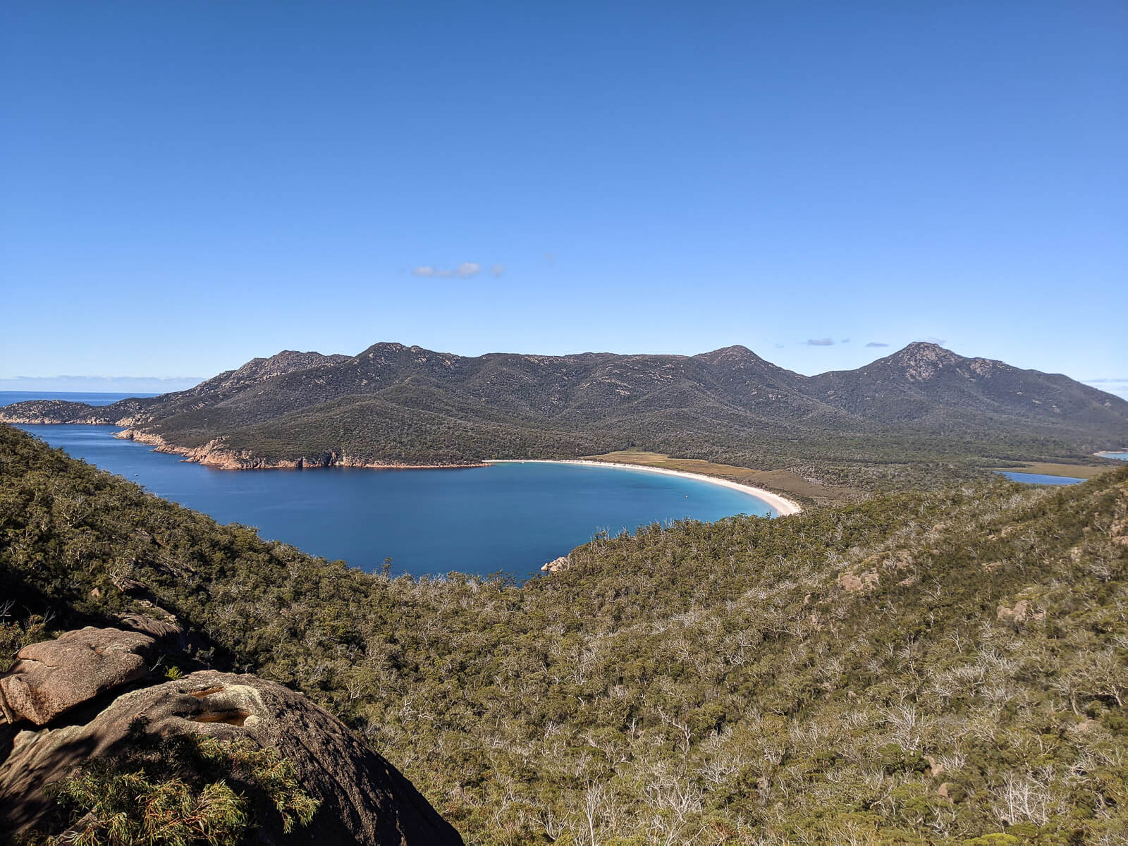 Views over wineglass bay