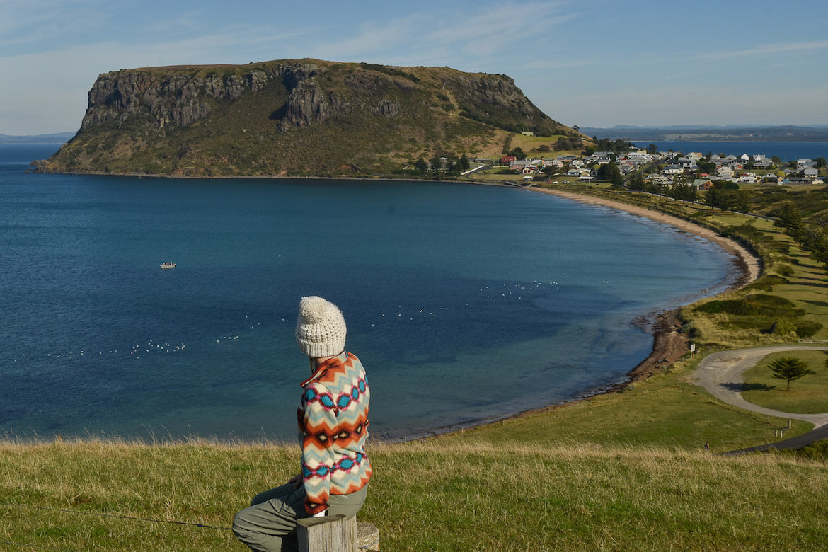 There are lots of great vantage points to admire The Nut in Stanley