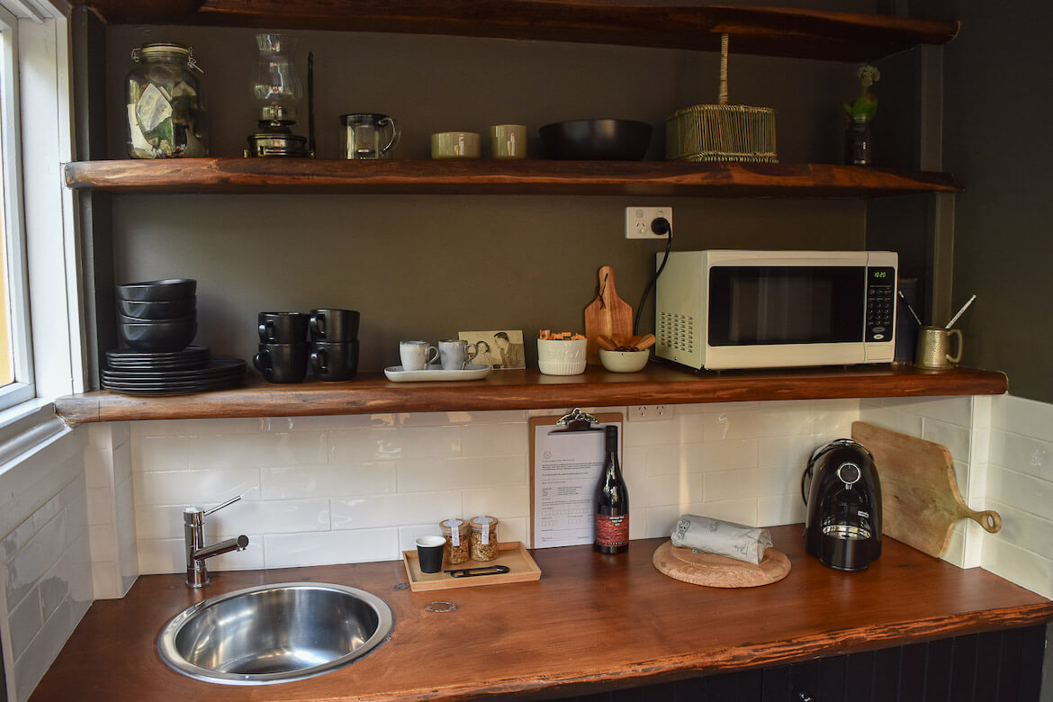 The suites at the Ship Inn Stanley come with fully stocked kitchenettes 