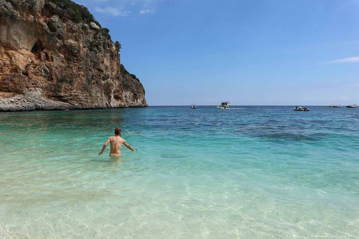 Blur and green hues of Cala Biriola