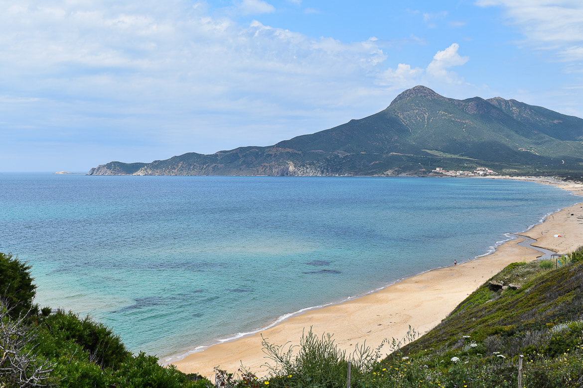 Capo Mannu beach in Sardinia