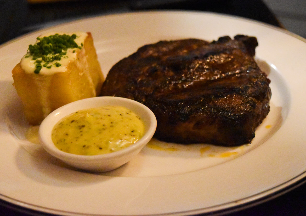 sirloin steak at Black Cow Bistro