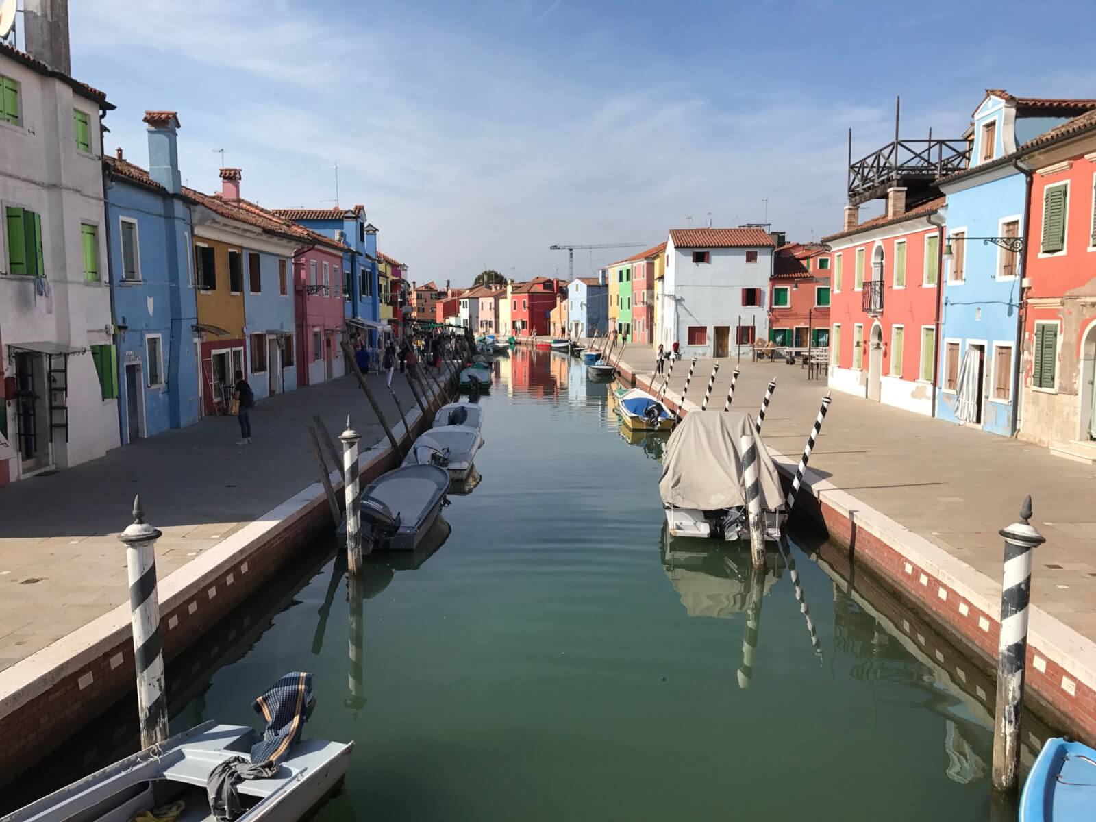 Colourful buildings in Burano, Venice