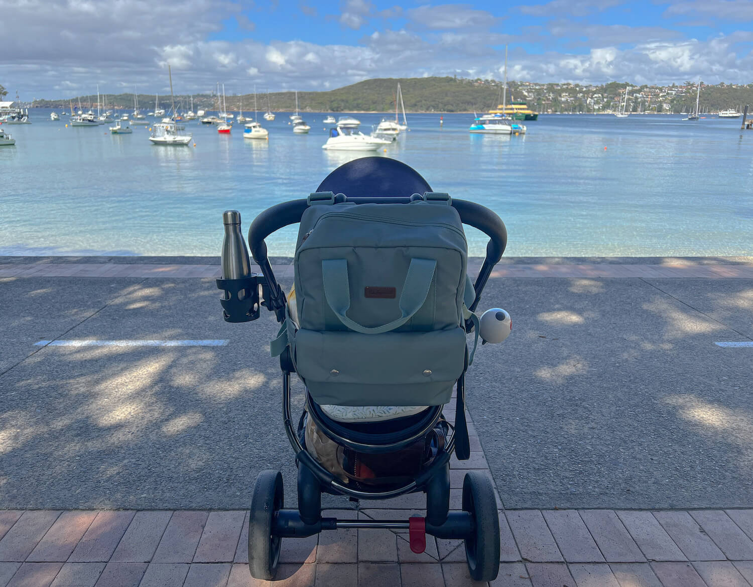 A good nappy bag is an Essential for travelling with a Baby