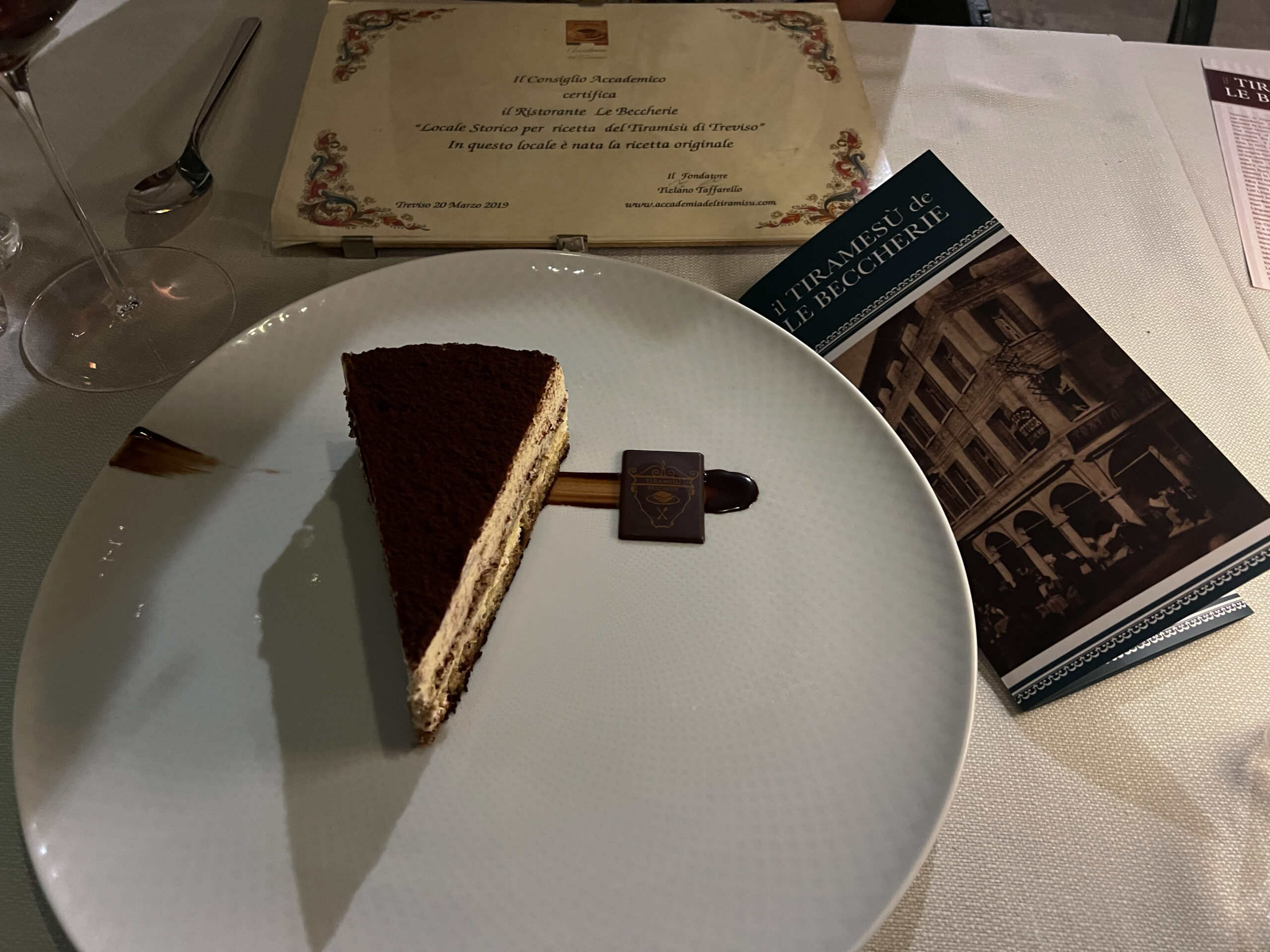 Tiramisu at Le Beccherie