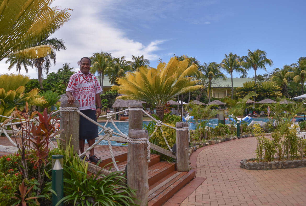 A friendly nanny in Fiji