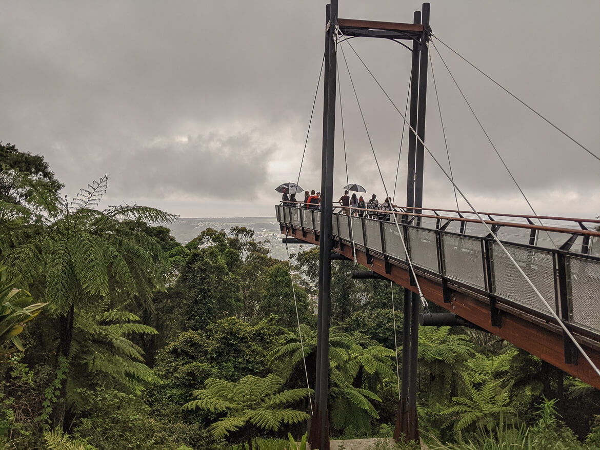 A sky pier overlooking Coffs Harbour