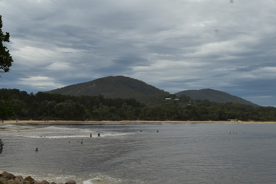 A sheltered beach at South West Rocks