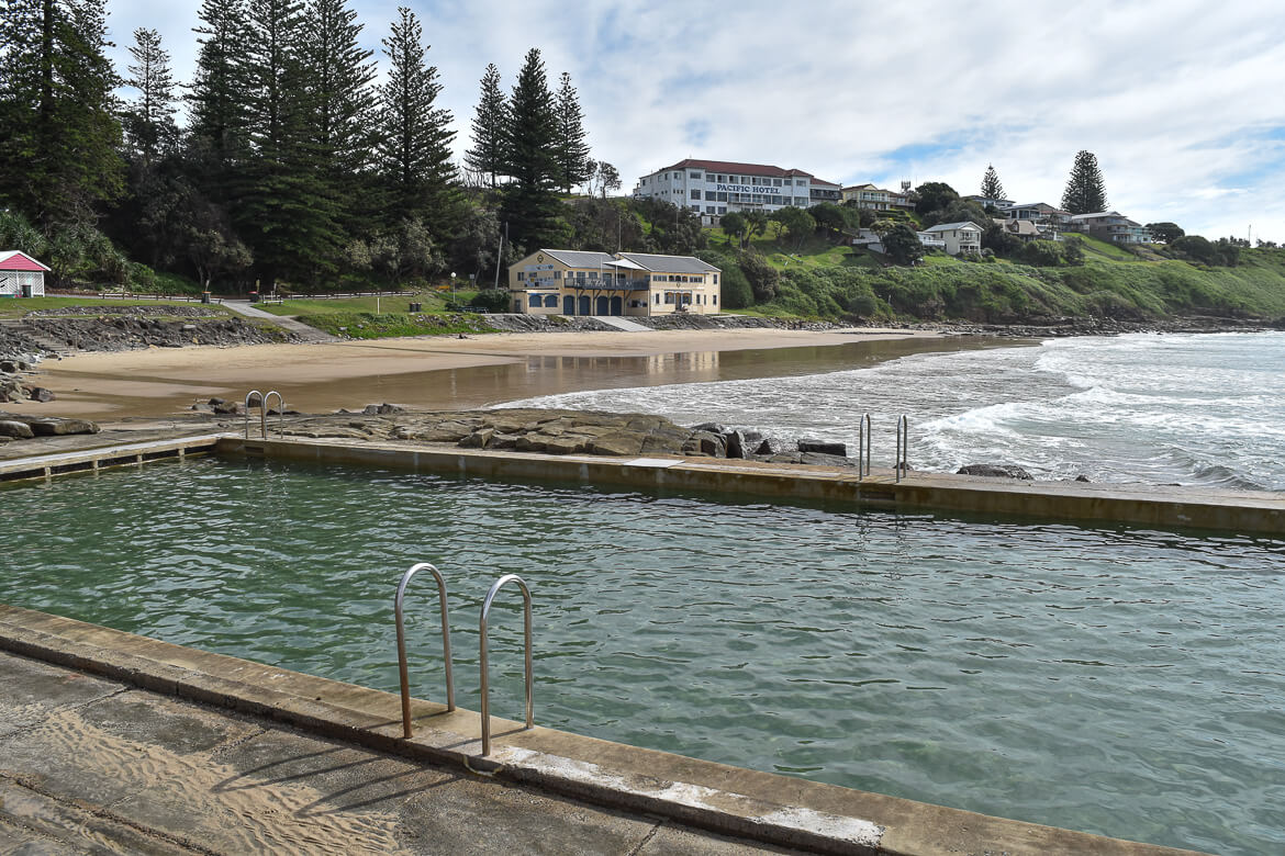 The ocean pool at Yamba  Main Beach