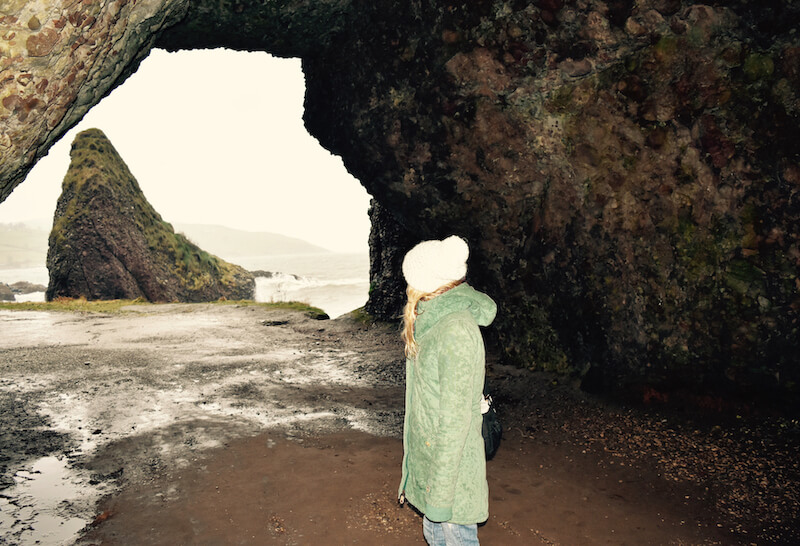 The Red Caves in Cushendun