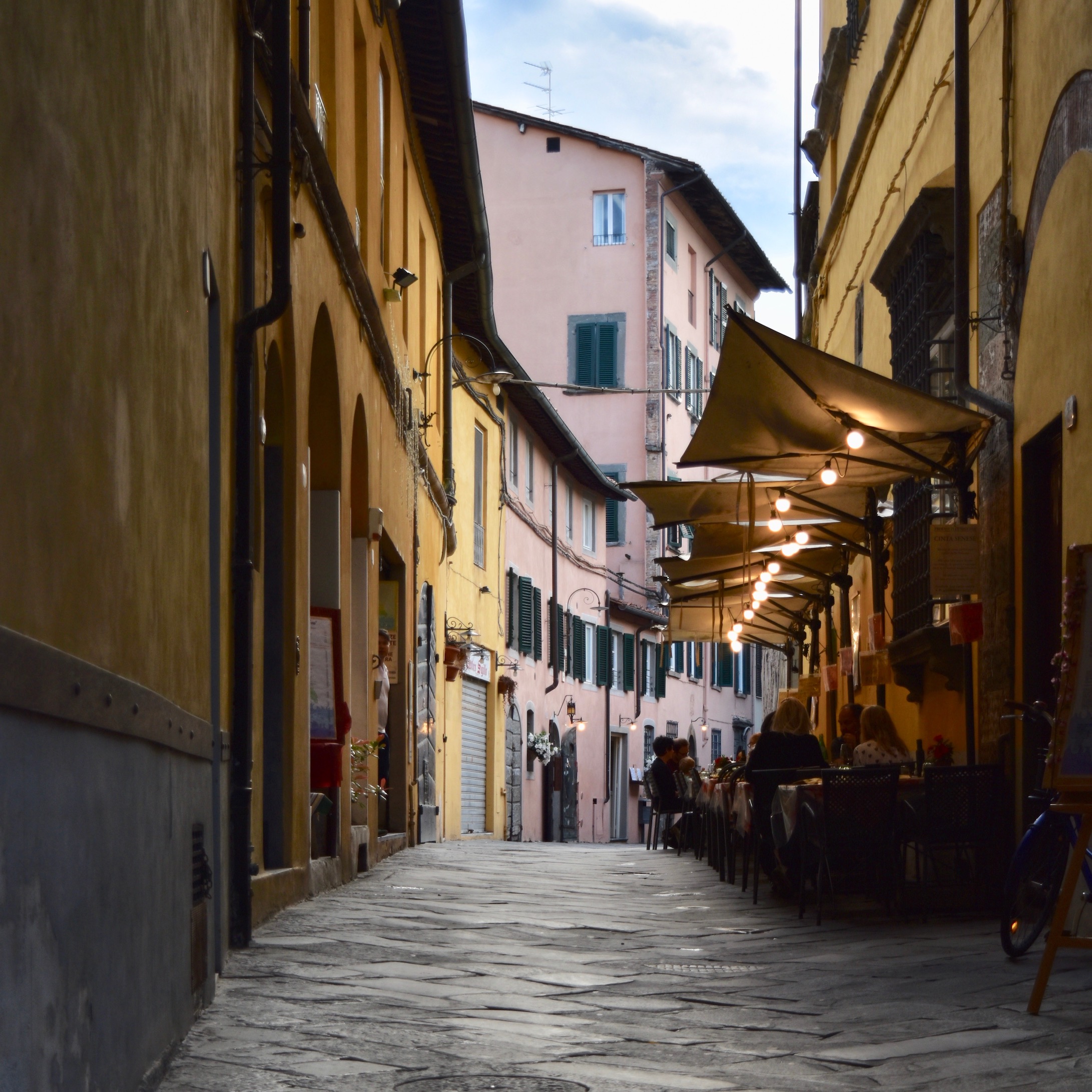Pedestrian streets in Lucca