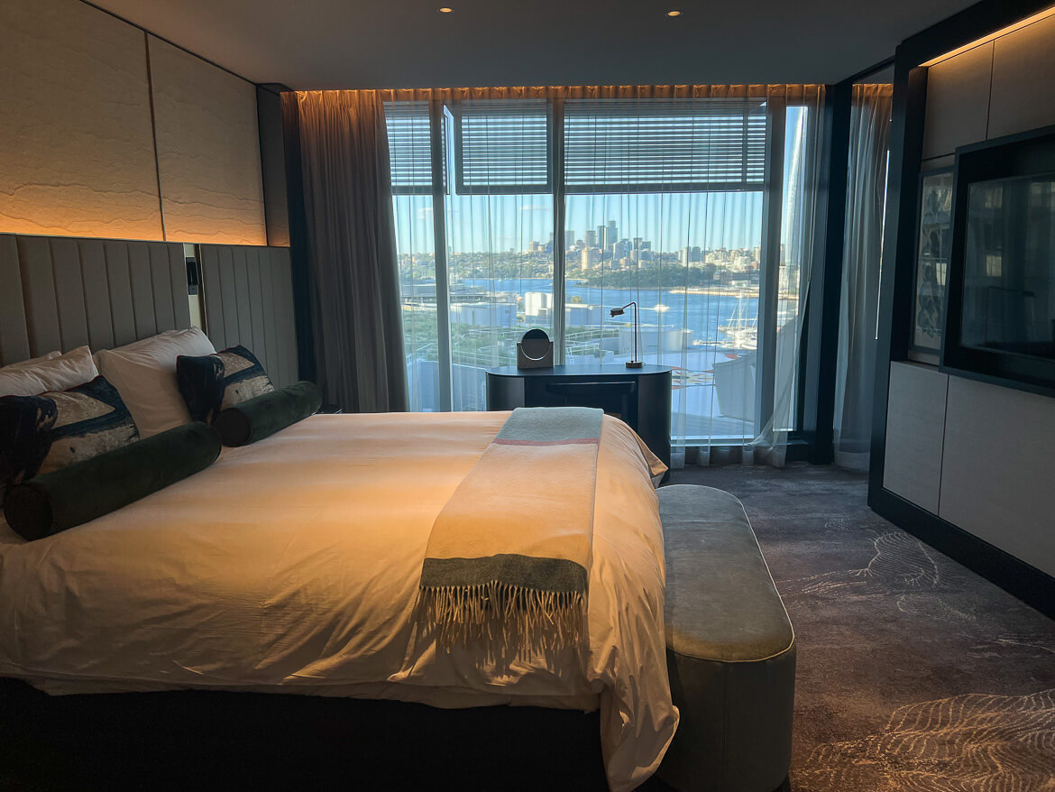 A Jewel Suite at the Darling Hotel overlooking Darling Harbour