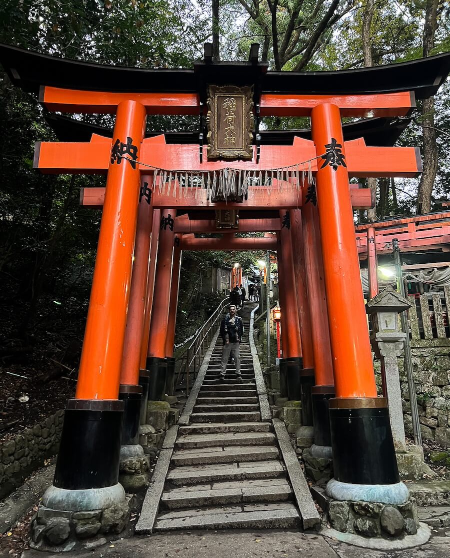 Lots of steps at Fushimi Inari Shrine in Kyoto