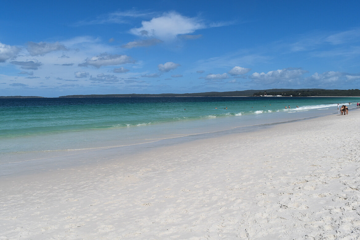 White sand at Hyams Beach in Jervis Bay