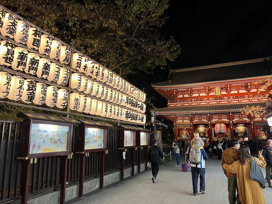 Heading towards Sensōji Temple in Asakusa