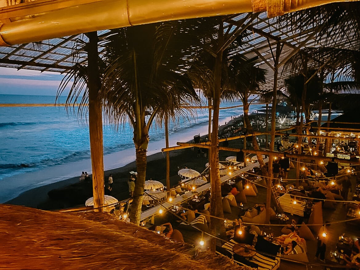 A beach bar in Canggu