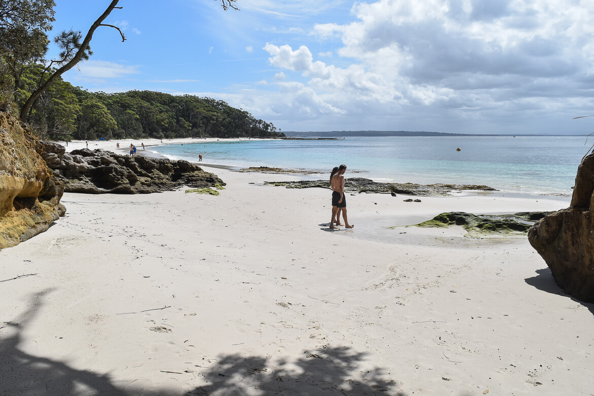 Looking out from the caves at Murrays Beach 