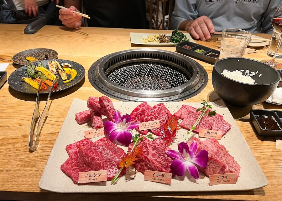 Wagyu at a Yakiniku restaurant