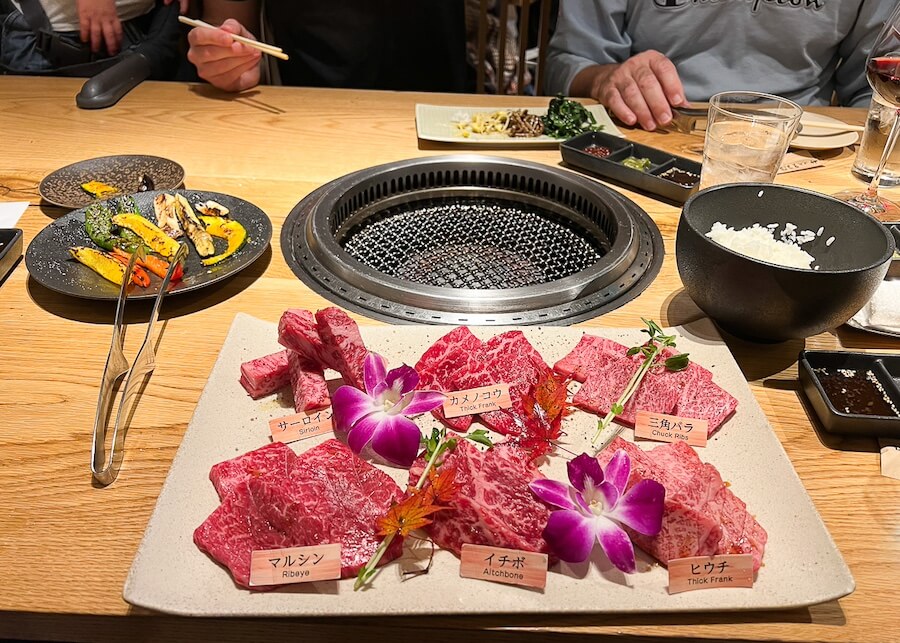 Wagyu at a Yakiniku restaurant