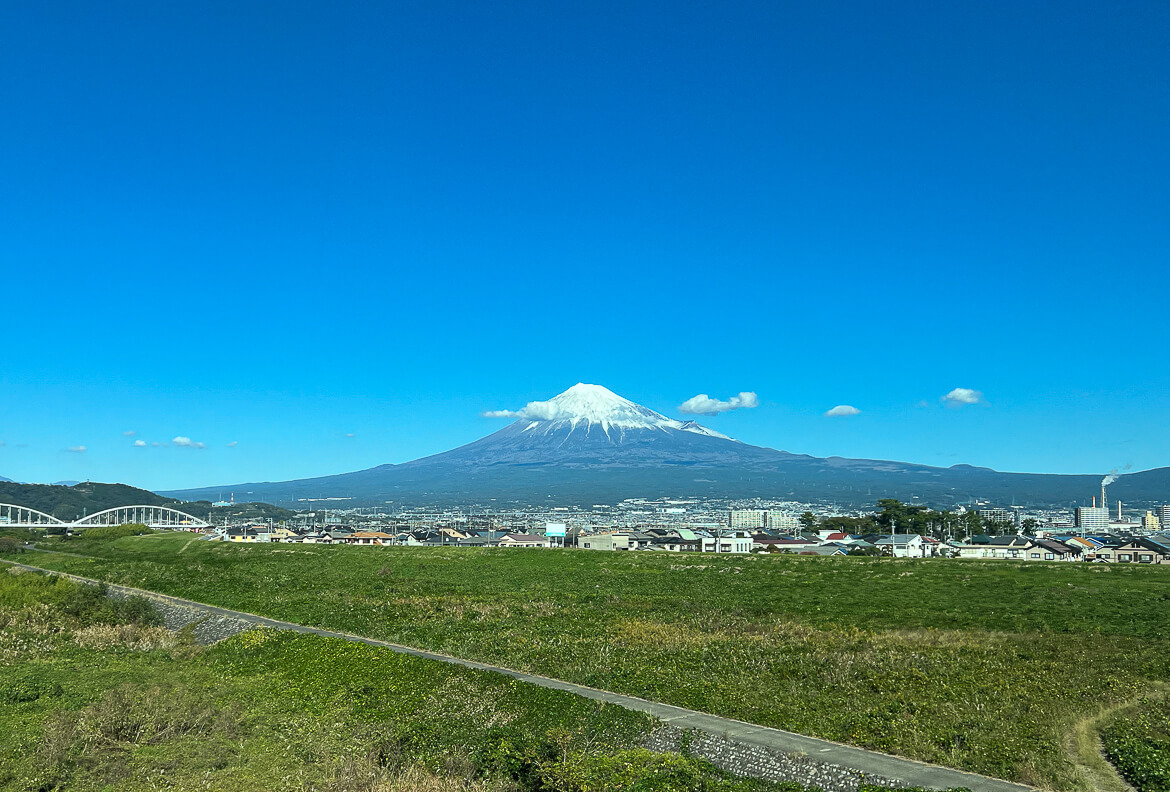 Views of Mount Fuji from the Shinkansen
