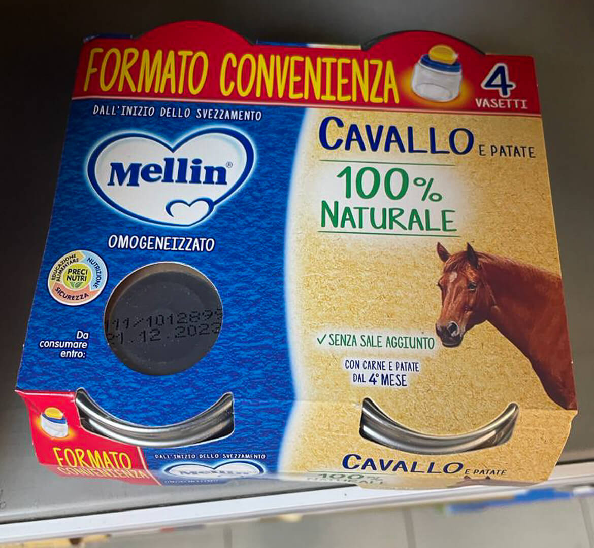 Horsemeat baby puree in Italy