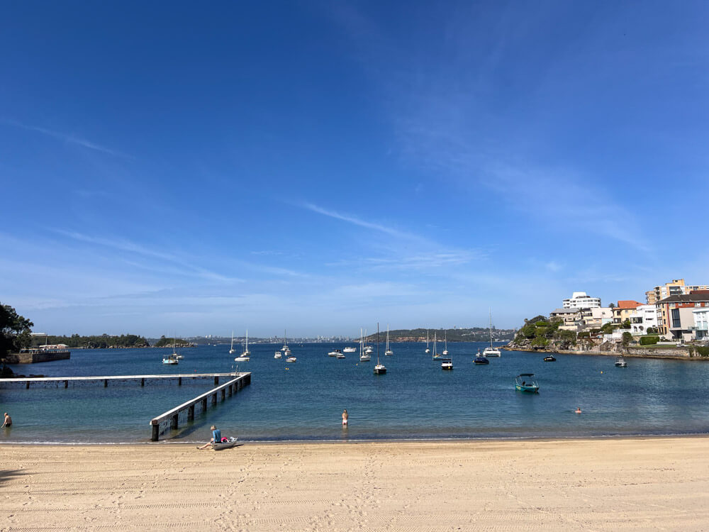 A calm sandy beach in Manly