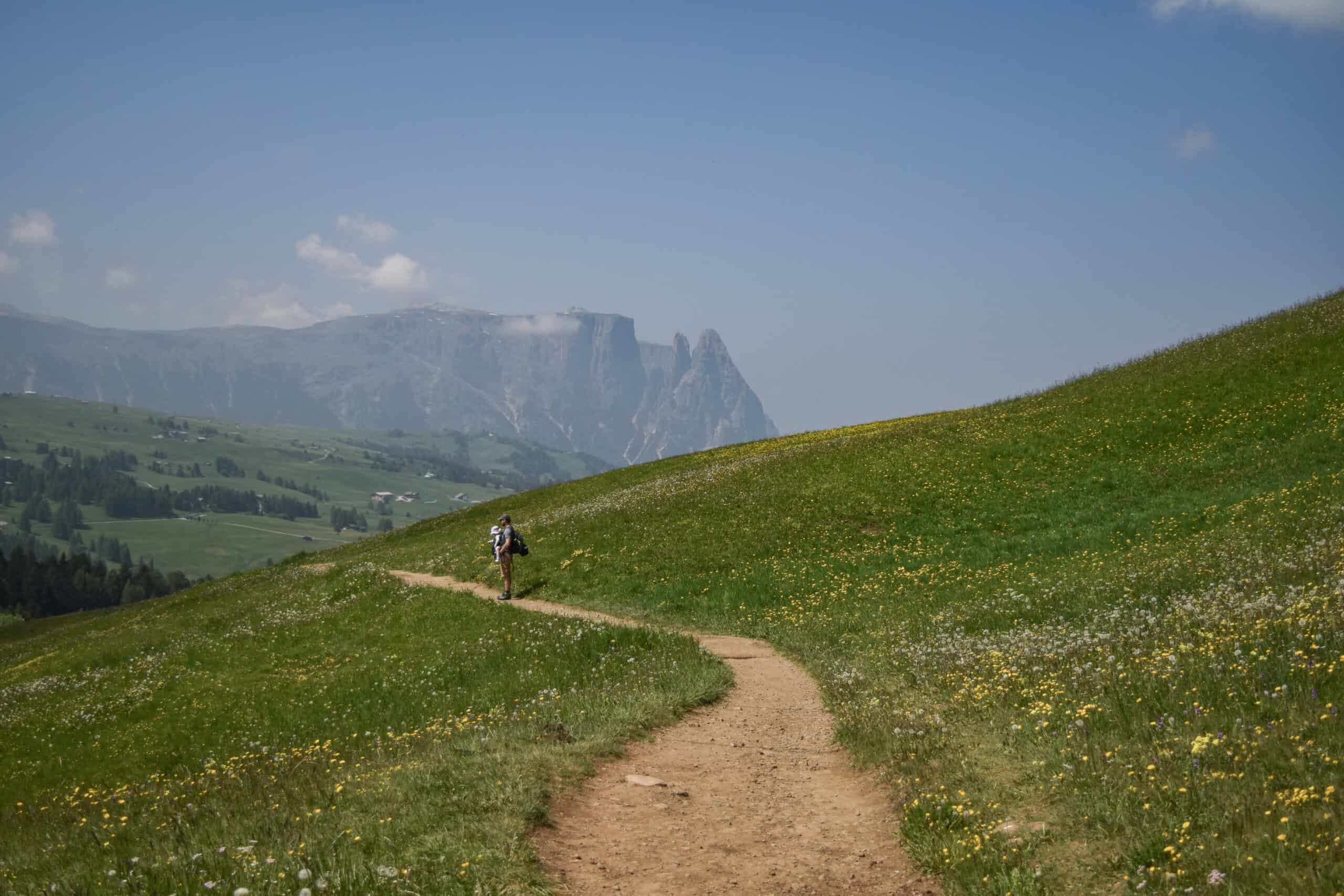 Stroller friendly trails on Alpe di Siusi