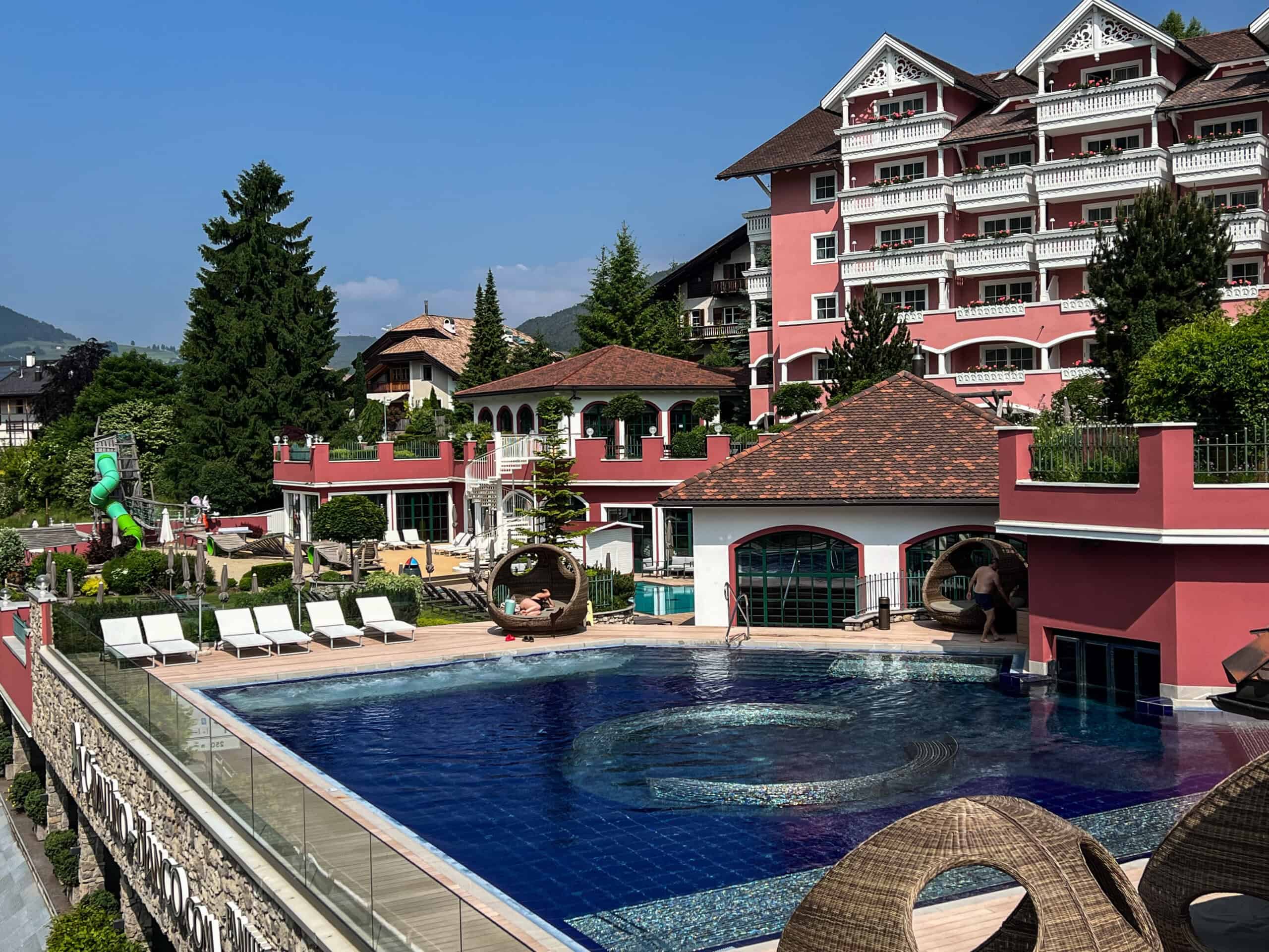 A family hotel with swimming pools in Ortisei