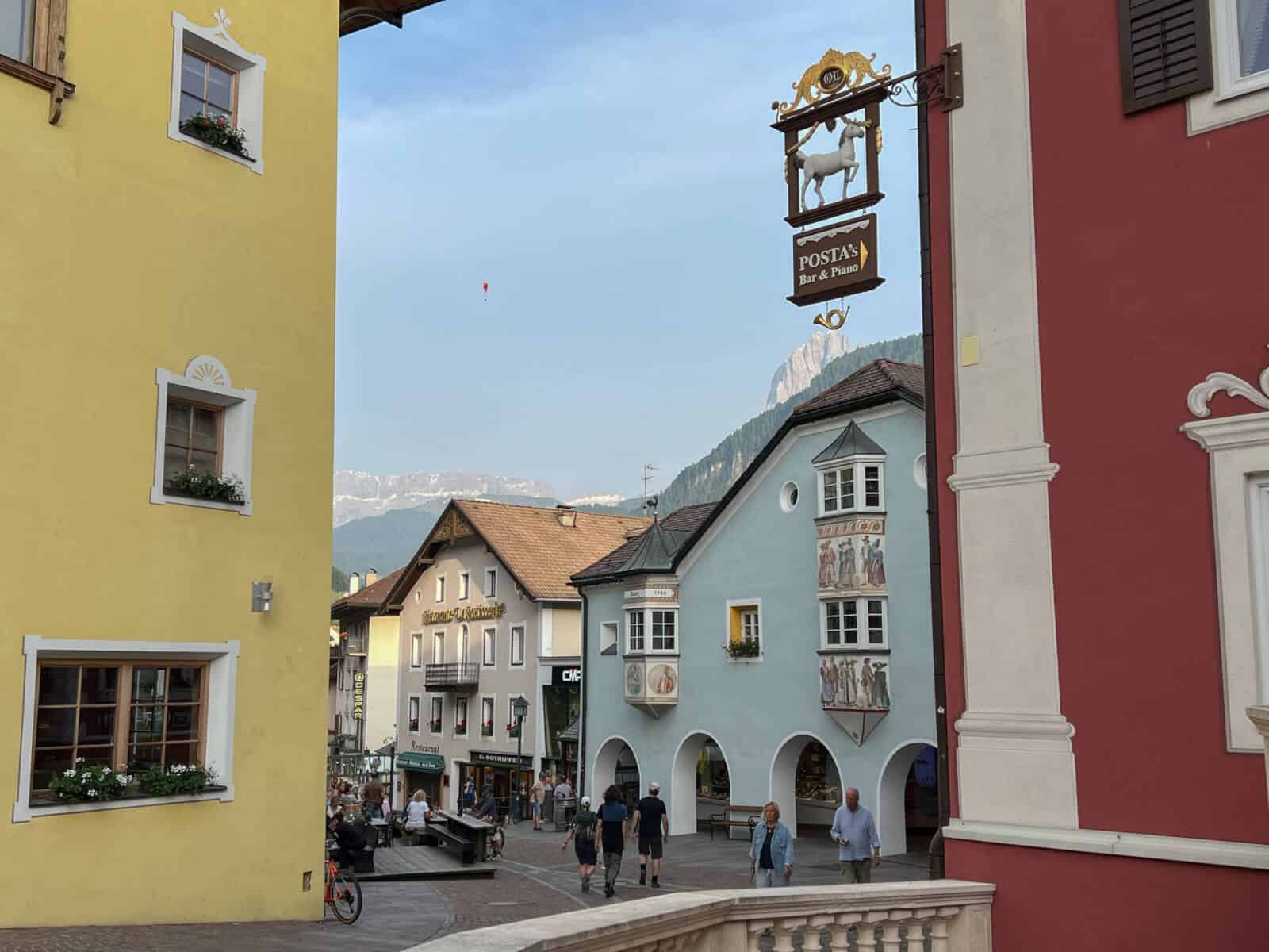 A mountain village in the Dolomites