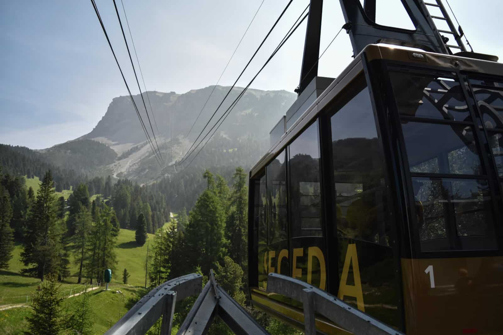 The cable car to Seceda