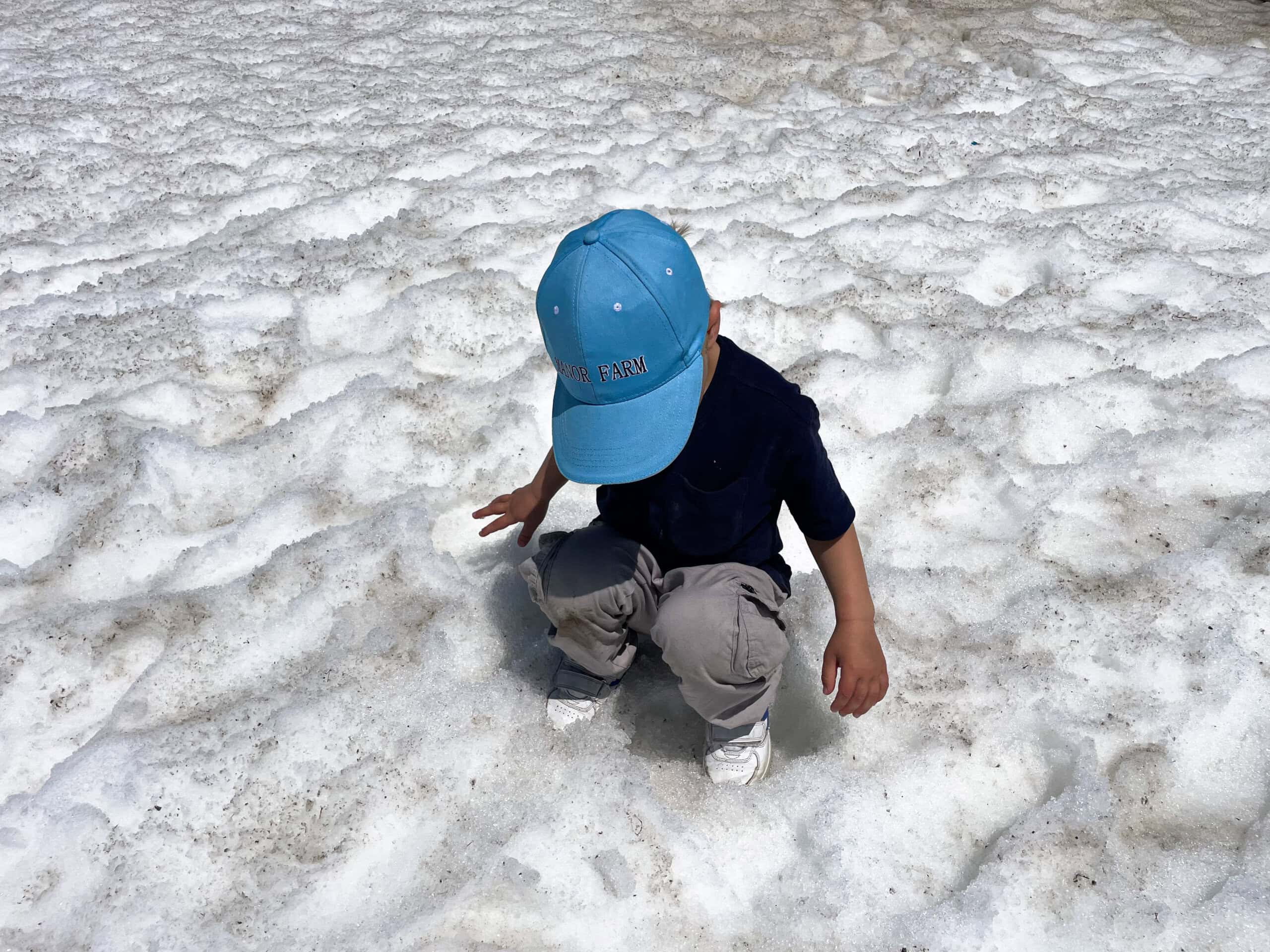 The first touch of snow