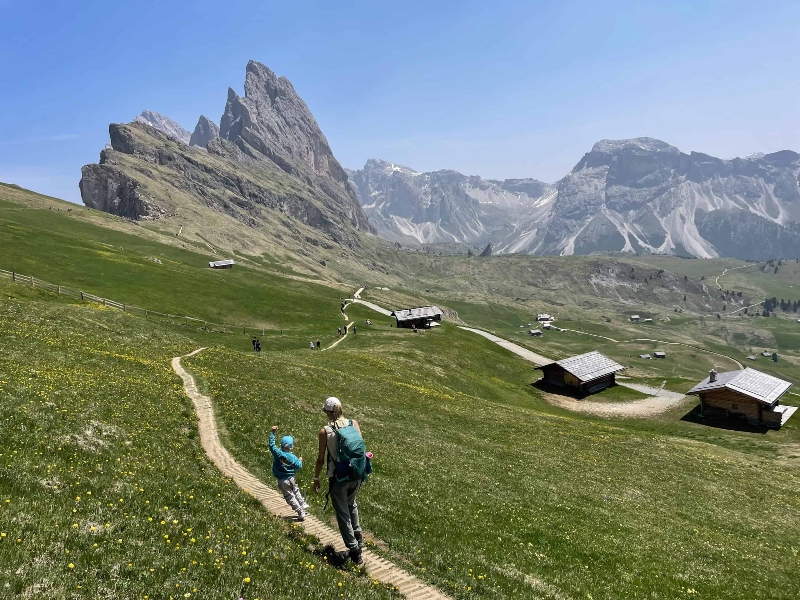 Family friendly hikes in the Dolomites