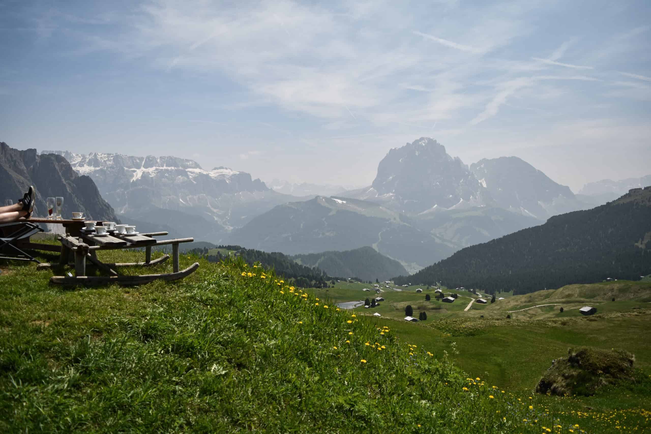 A mountain restaurant with beautiful views