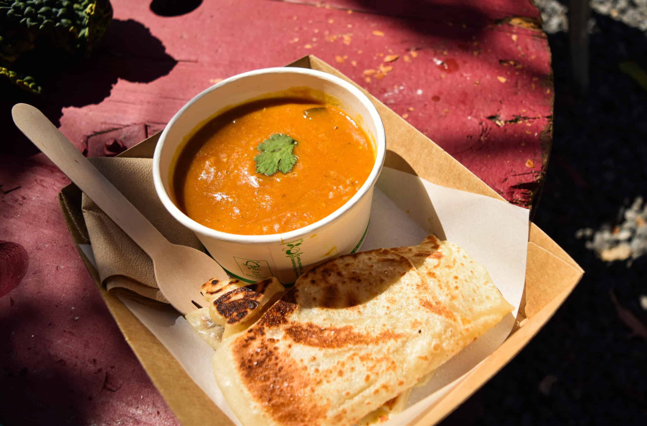 Delicious curry at Noosa Farmers Market